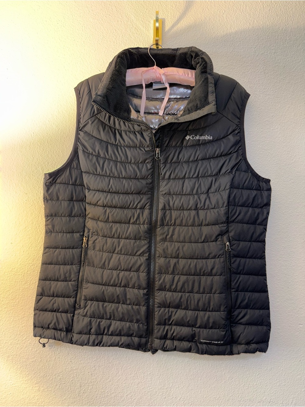 Columbia Women's Black Quilted Insulated Vest with Omni-Heat Technology